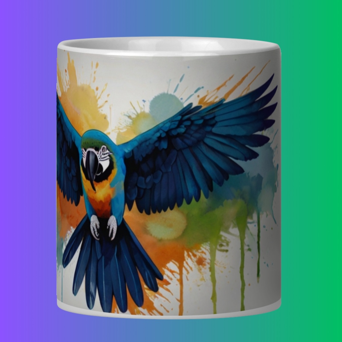 Nome do produto: ARTEMÍSIA Canecas - \'ARARA-CANINDÉ - Cerrado Brasileiro\' -06