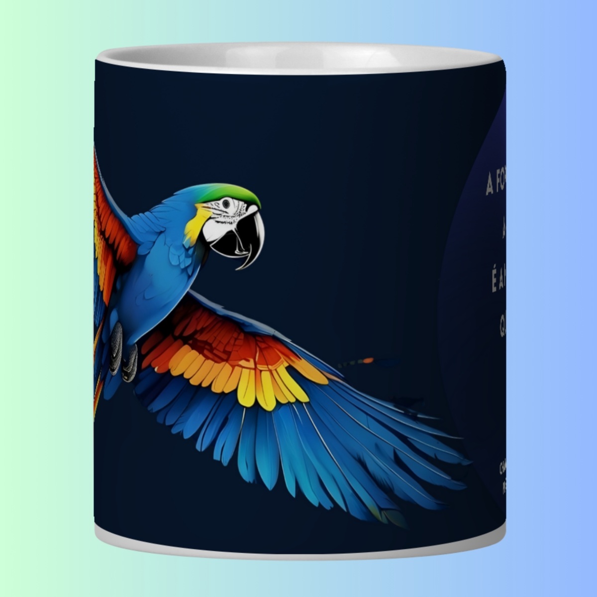 Nome do produto: ARTEMÍSIA Canecas - \'ARARA-CANINDÉ - Cerrado Brasileiro\' - 08