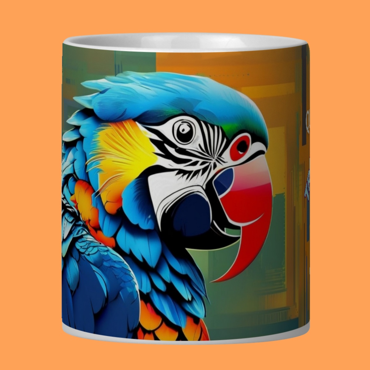 Nome do produto: ARTEMÍSIA Canecas - \'ARARA-CANINDÉ - Cerrado Brasileiro\' - 09