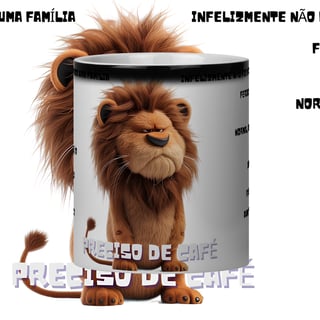Caneca mágica Leão depressão no trabalho