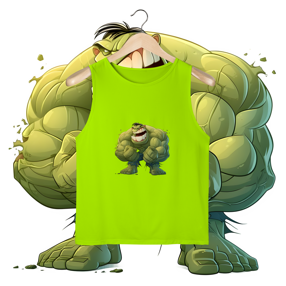 Camiseta regata  verdinho masc Sport Dry UV