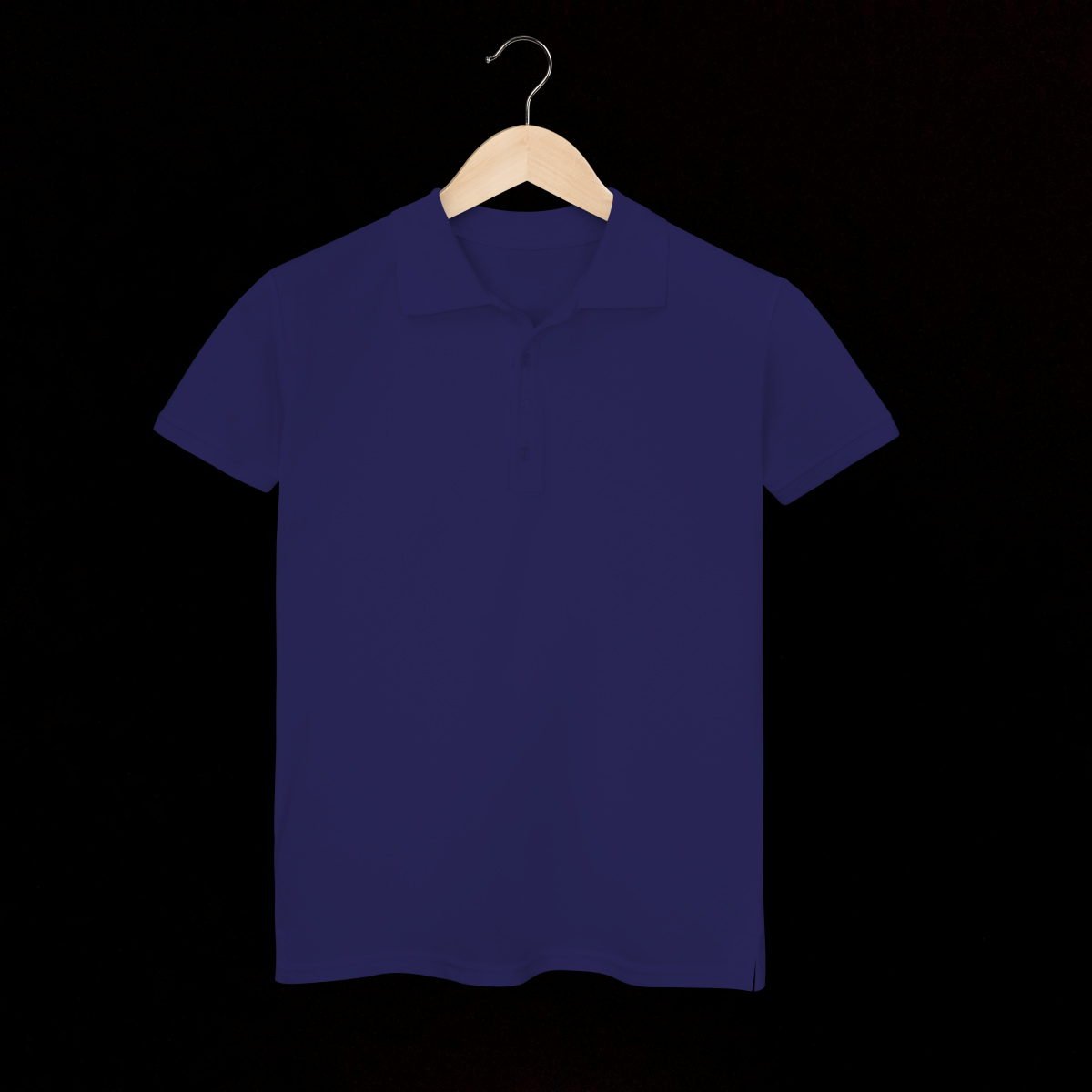 Camisa polo Feminina Sem Estampa