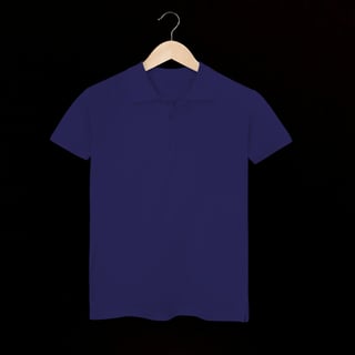 Camisa polo Feminina Sem Estampa