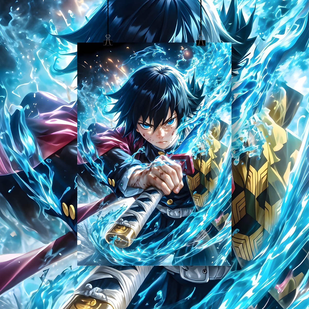 Poster Retrato   Demon Slayer Giyu Tomioka