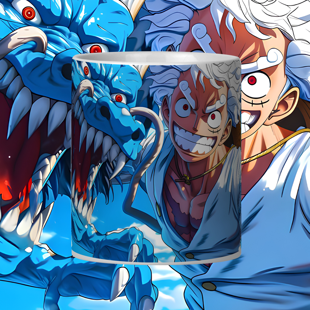 Caneca  Luffy Gear 5