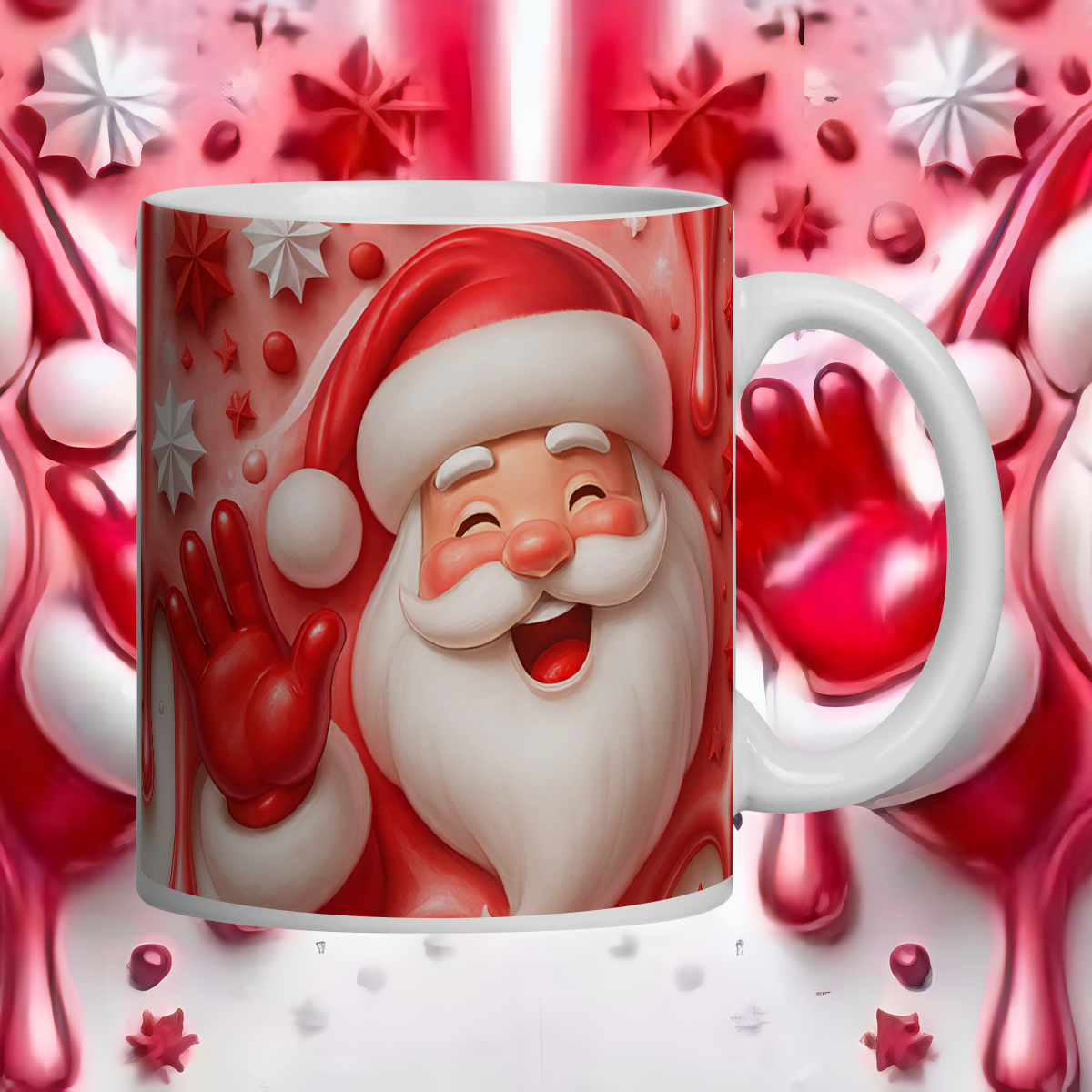 Caneca Papai Noel Risonho.