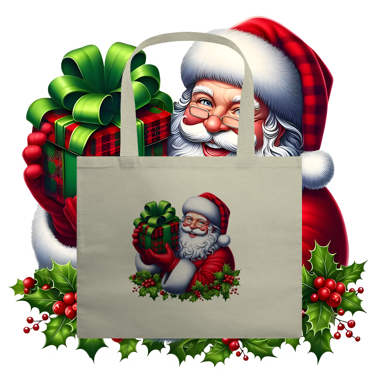 Ecobag Papai noel.