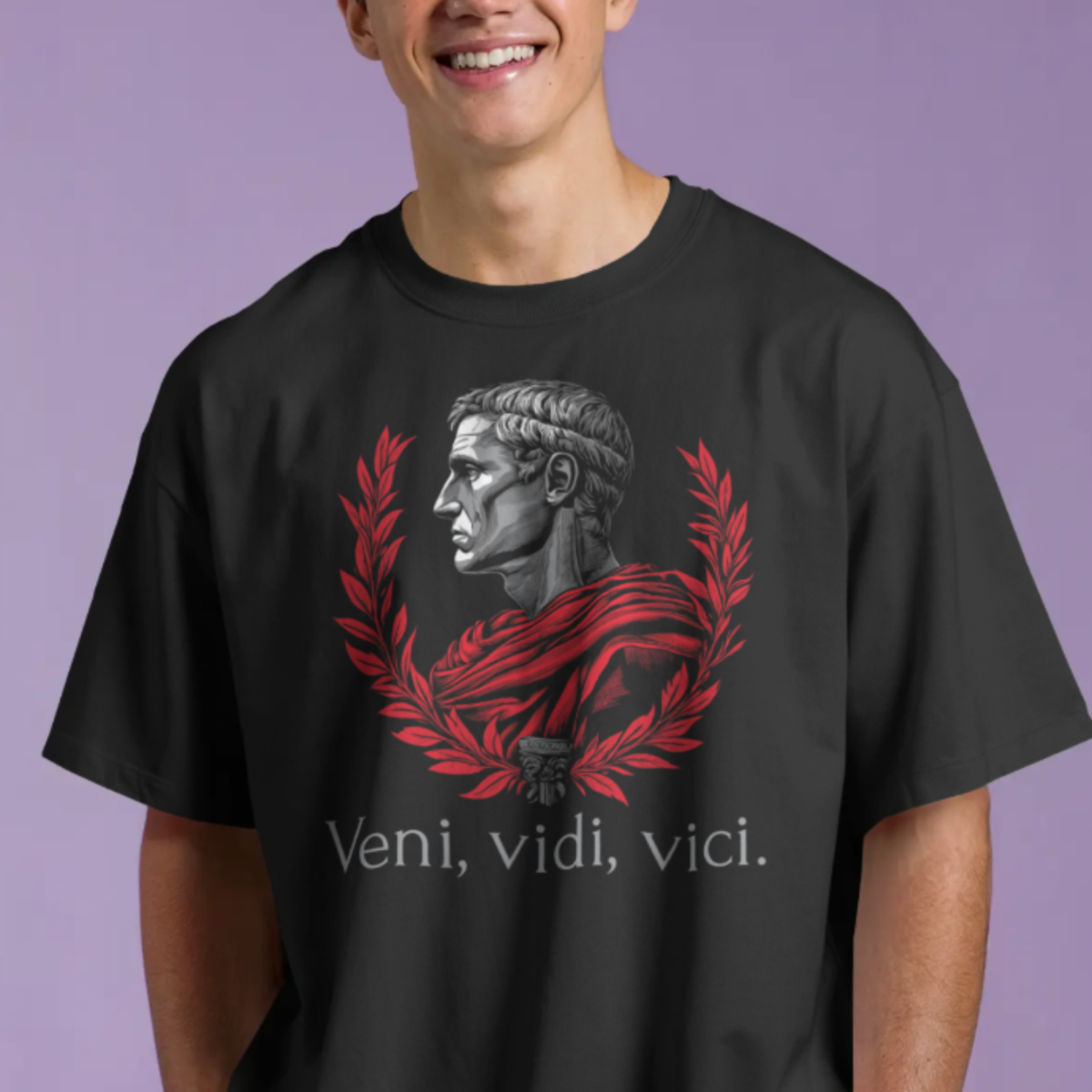 Camiseta - Veni, Vidi, Vici (Plus Size)