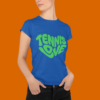 Camiseta Feminina Baby Long Quality – Estampa Tennis Love Retrô