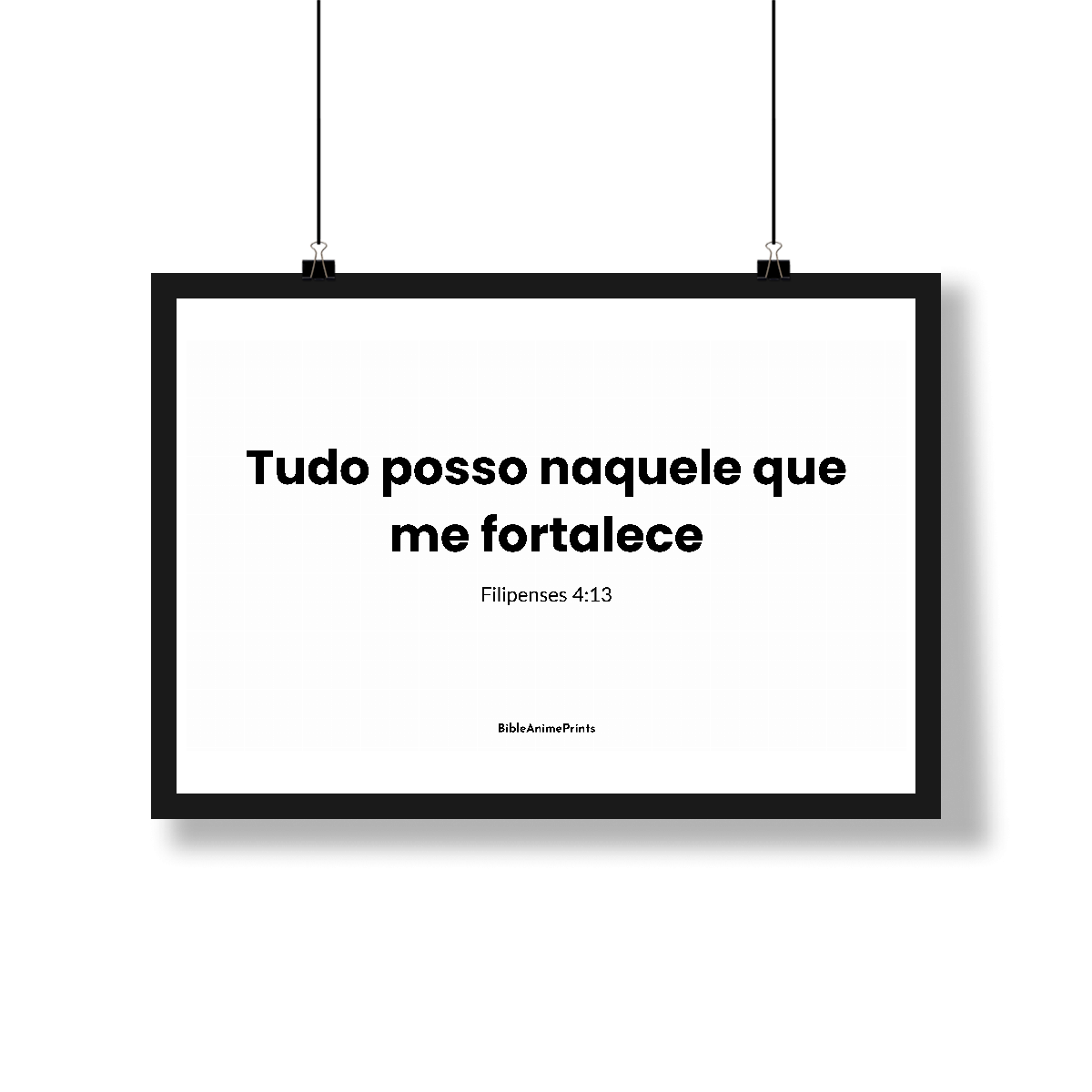 Nome do produto: Poster Paisagem - Filipenses 4:13 - Tudo posso naquele que me fortalece
