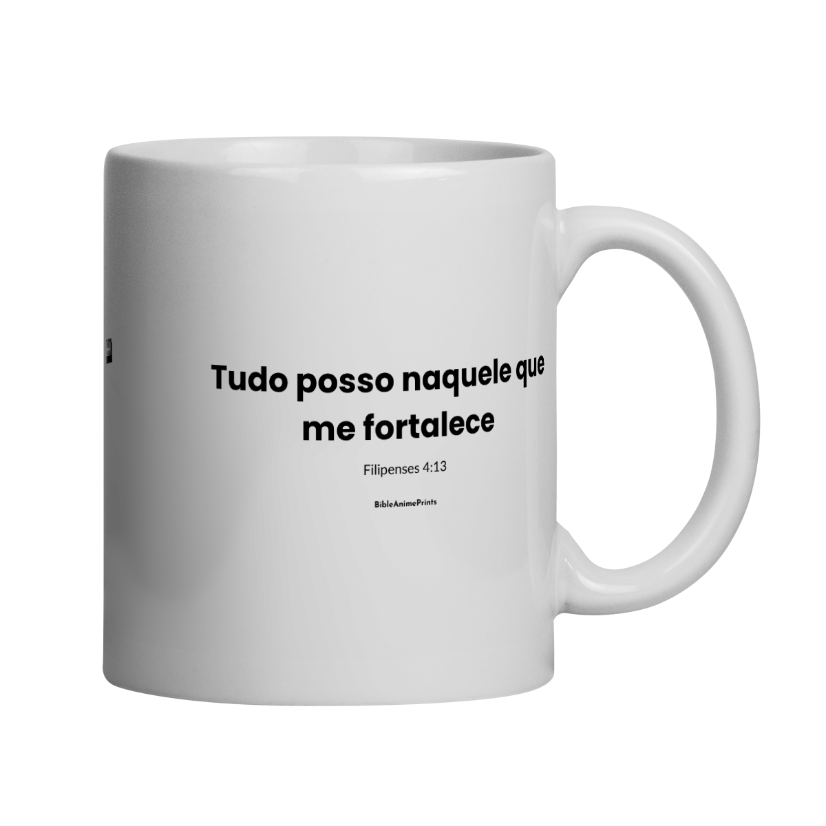 Nome do produto: Caneca Filipenses 4:13 - Tudo Posso Naquele que Me Fortalece