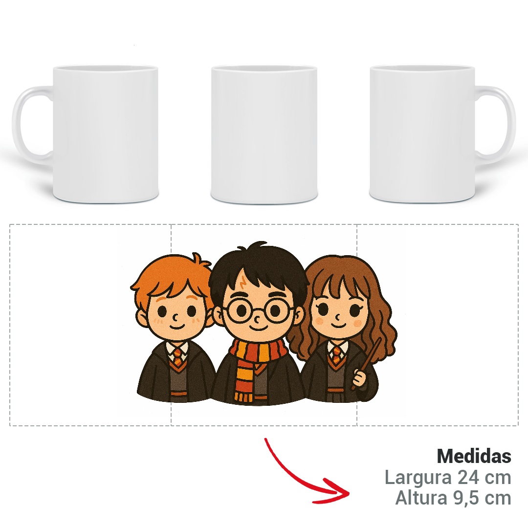 Nome do produto: ⚡☕ Caneca Harry Potter – Magia em Cada Gole! ☕⚡