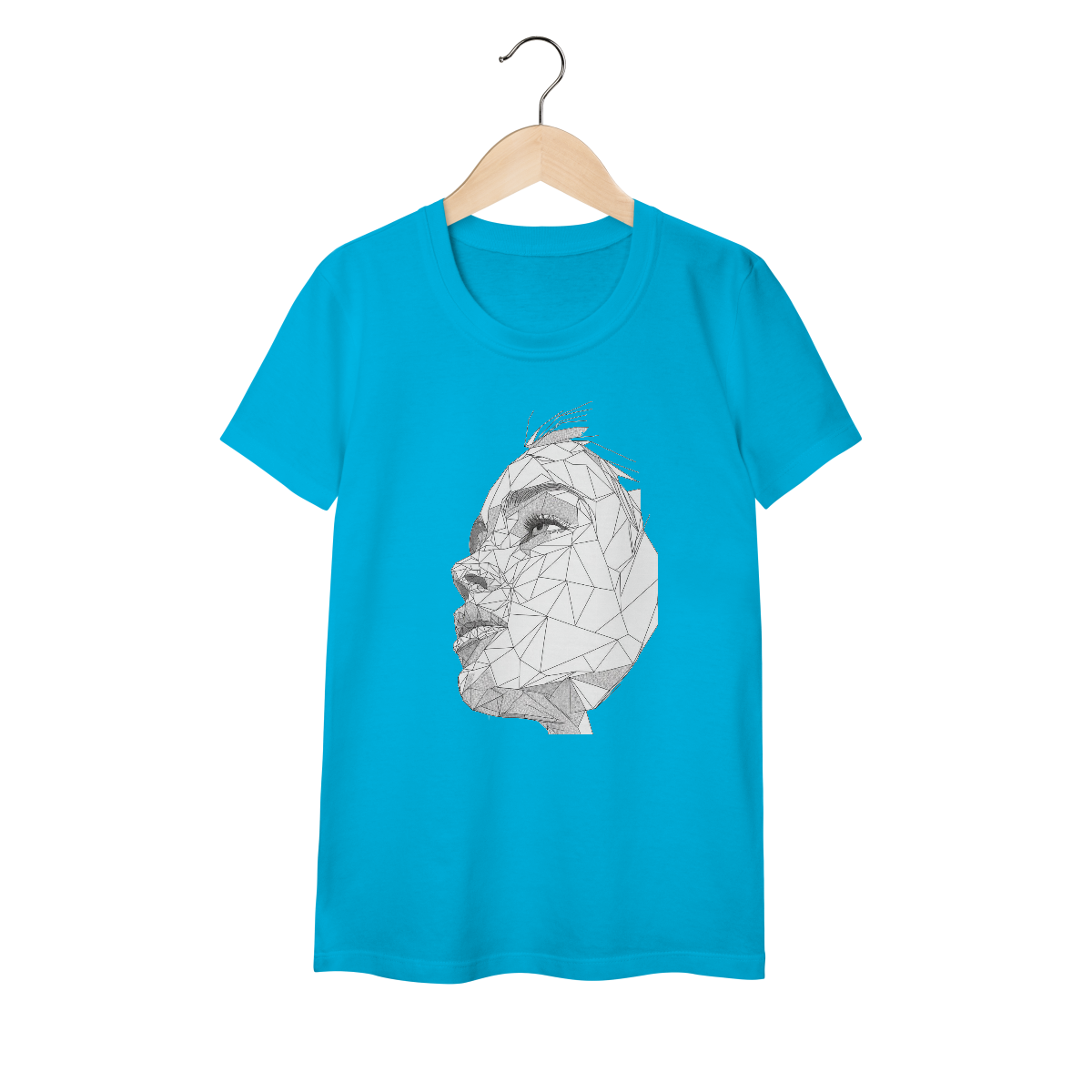 Nome do produto: Camiseta Rosto de Mulher
