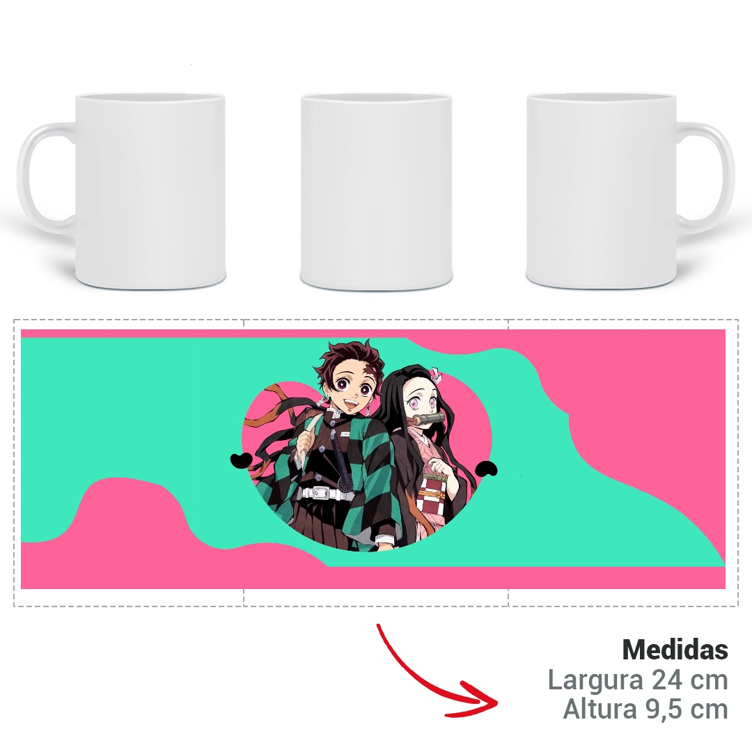 Nome do produto: Caneca Demon Slayer