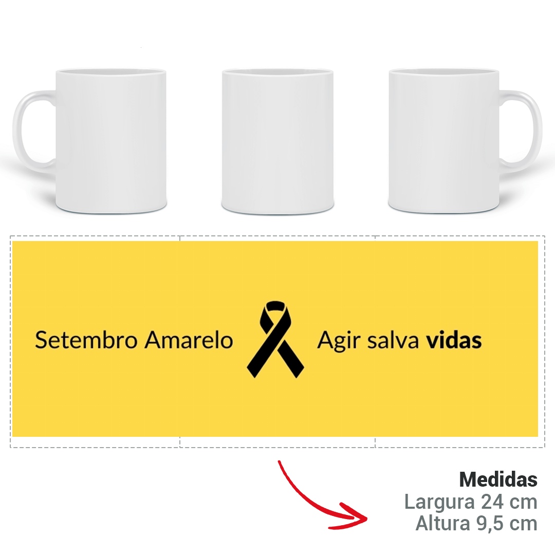 Nome do produto: Caneca Setembro Amarelo