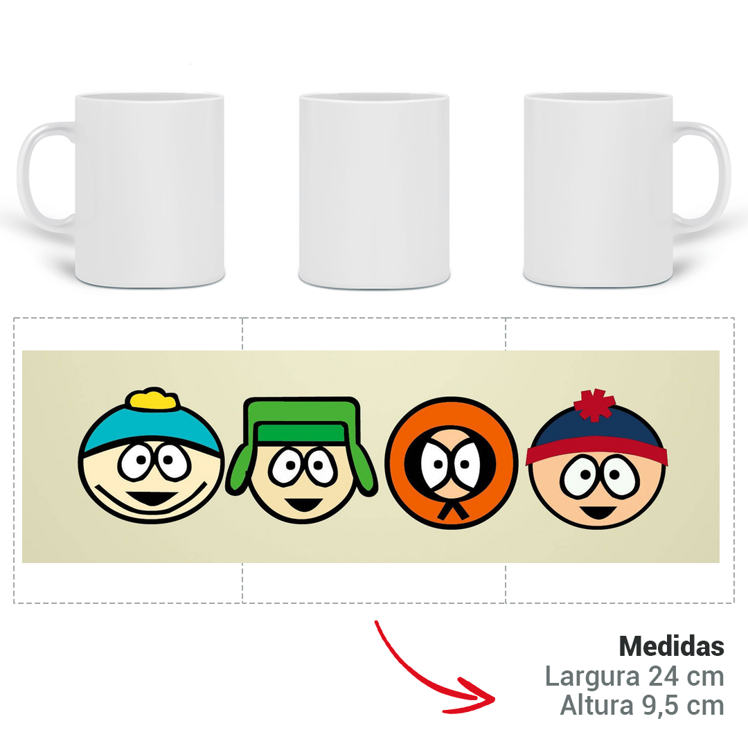 Nome do produto: Caneca Personalizada South Park 1