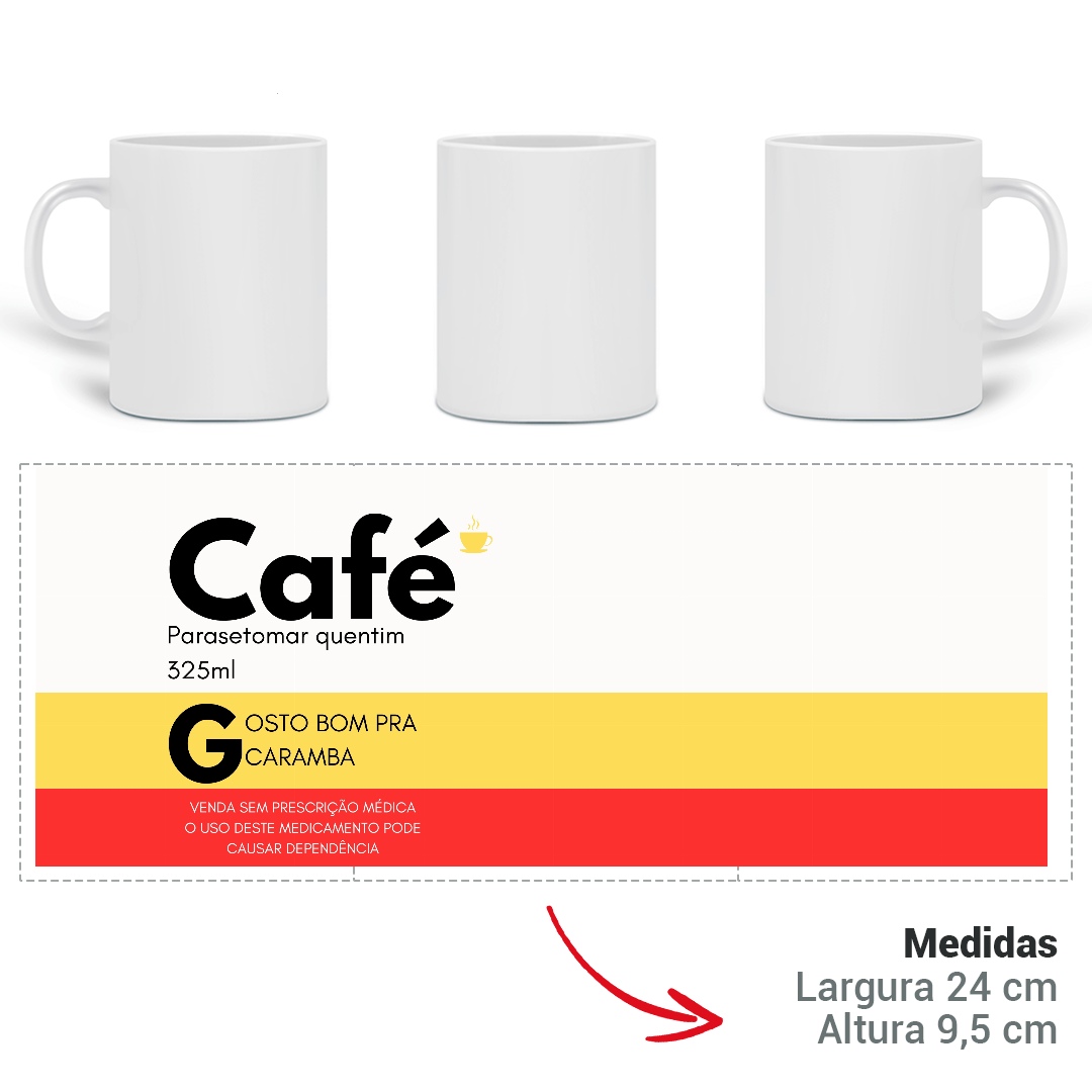 Nome do produto: Caneca Café Parasetomar Quentim