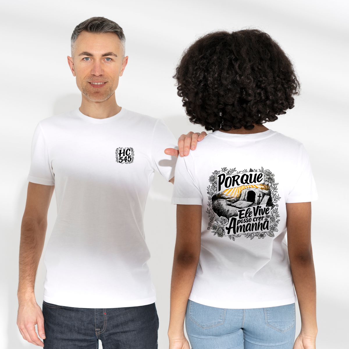 Nome do produto: T-shirt Ele vive - HC 545