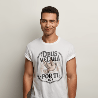 T-shirt Deus velará por ti HC 4