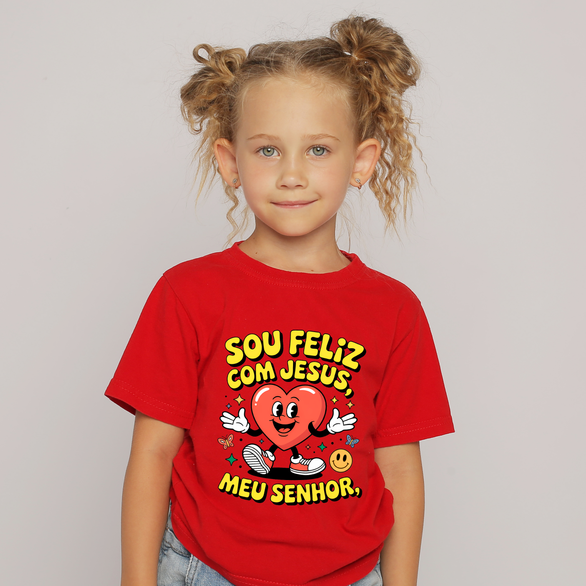 Nome do produto: Infantil Sou feliz com Jesus meu Senhor