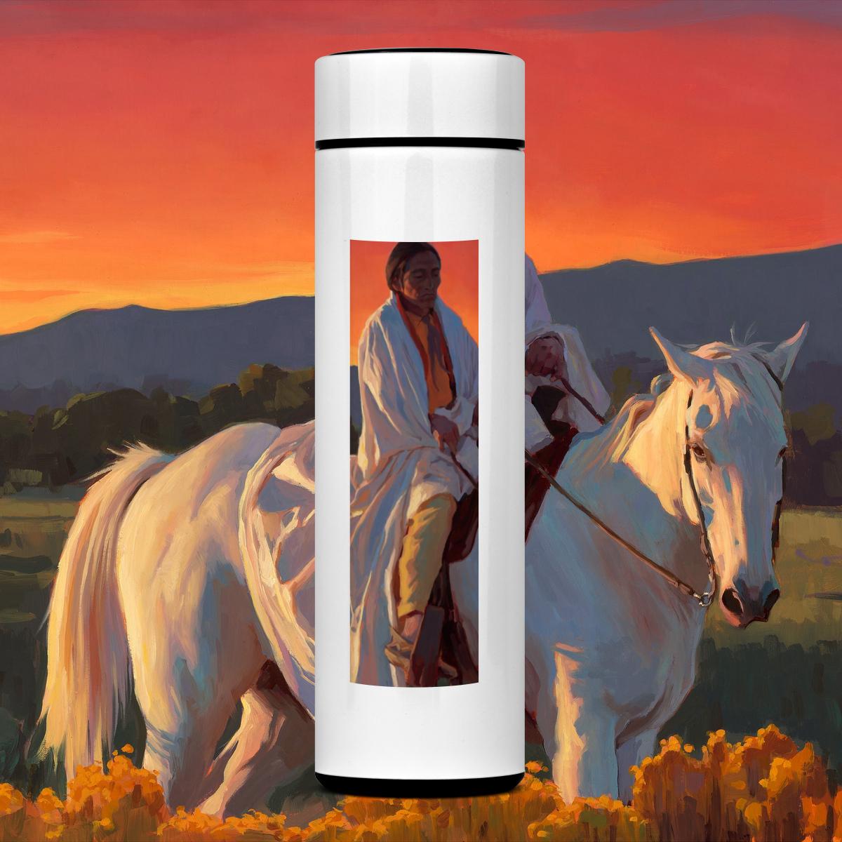 Nome do produto: Mariposa Afterglow - Garrafa Térmica