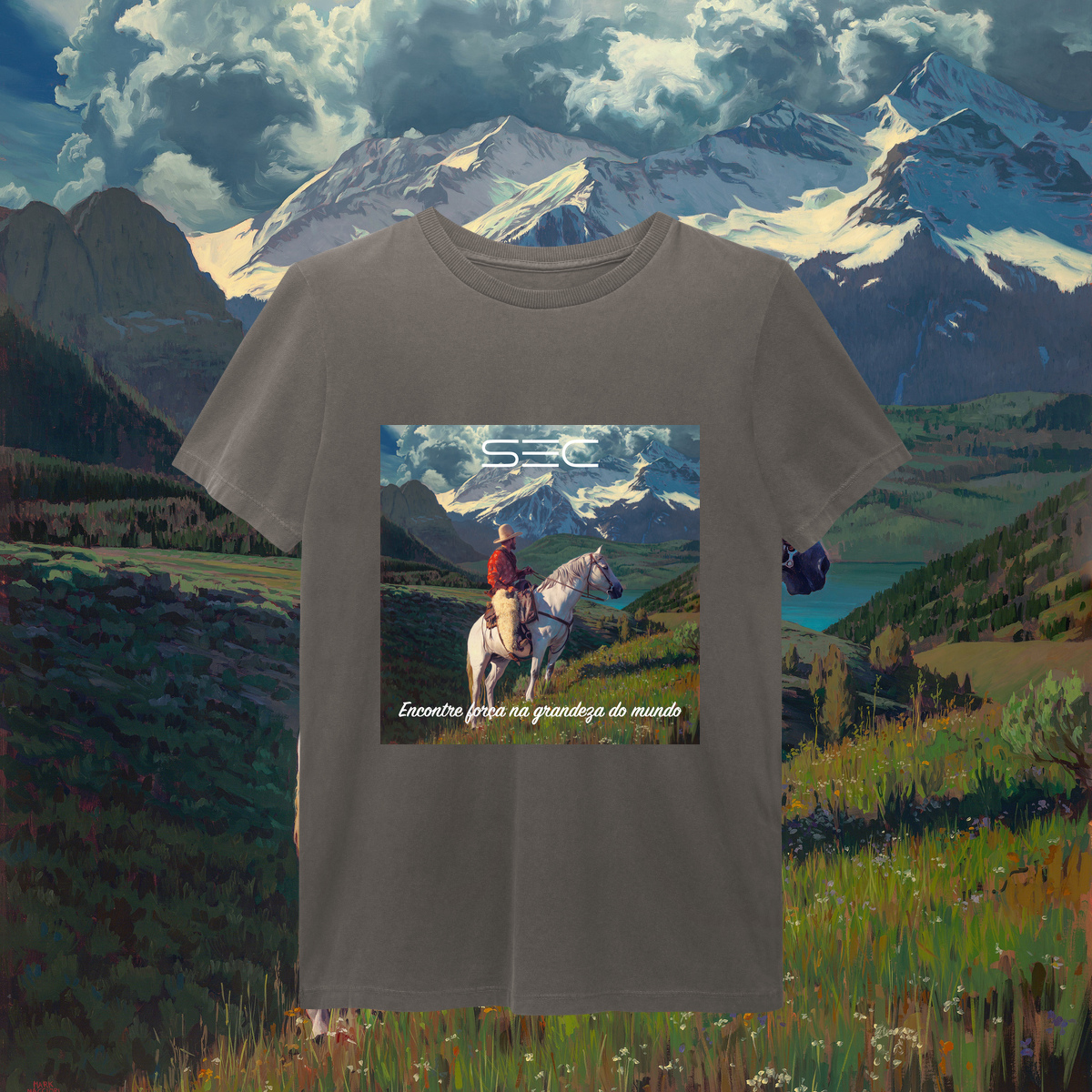 Living with Mountains - T-Shirt Estonada