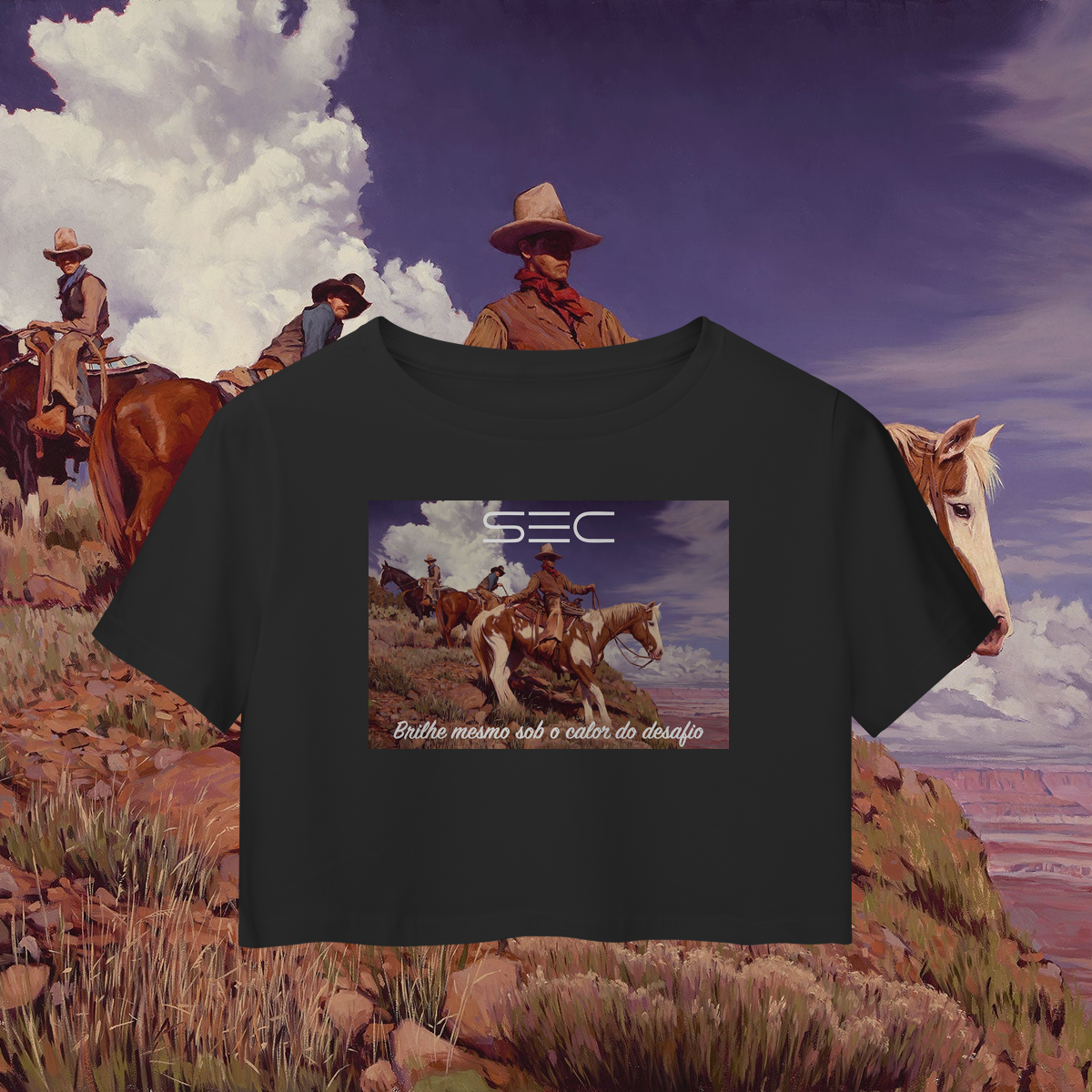 High sun in Arizona - Camisa Cropped