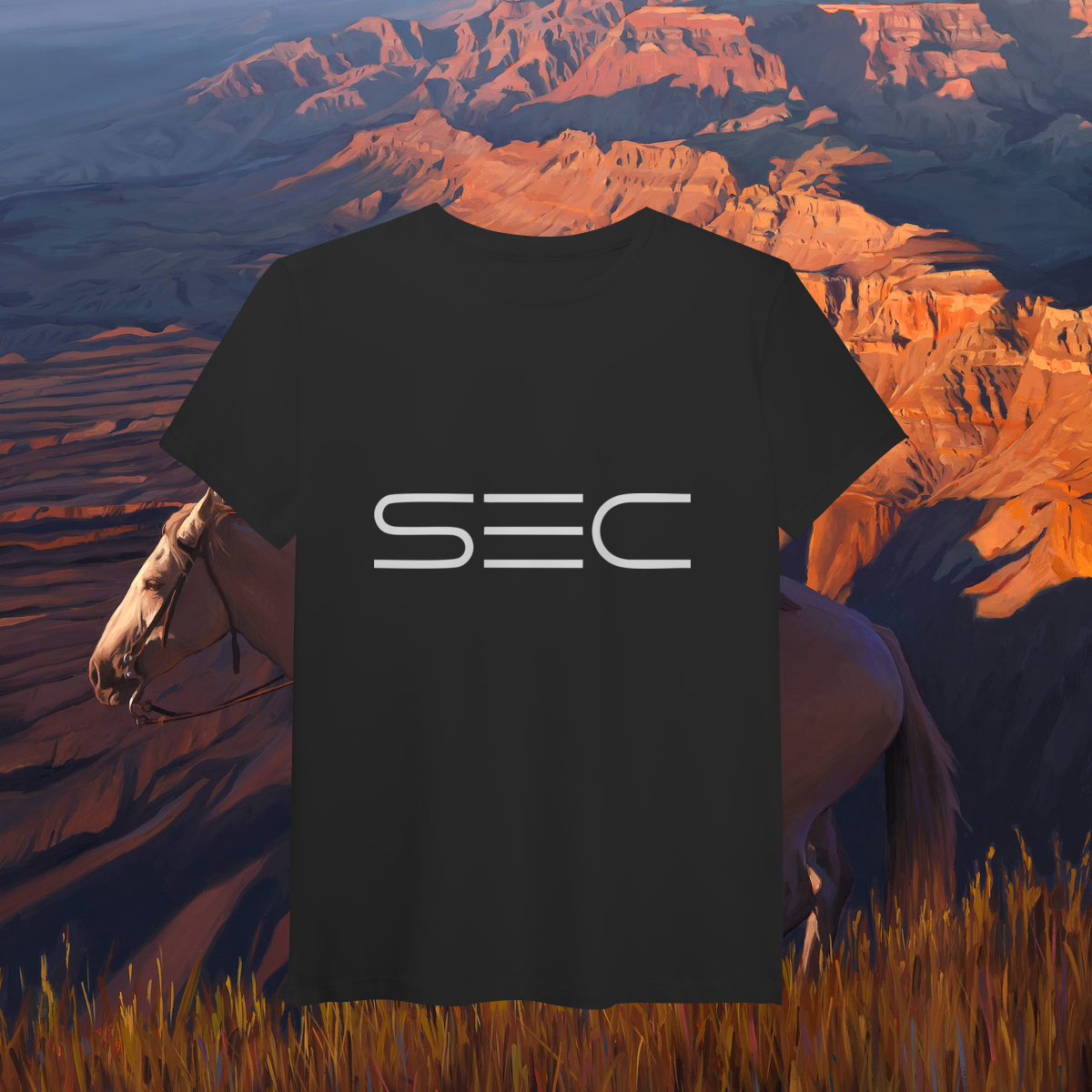 In the middle run a river - T-Shirt Pima