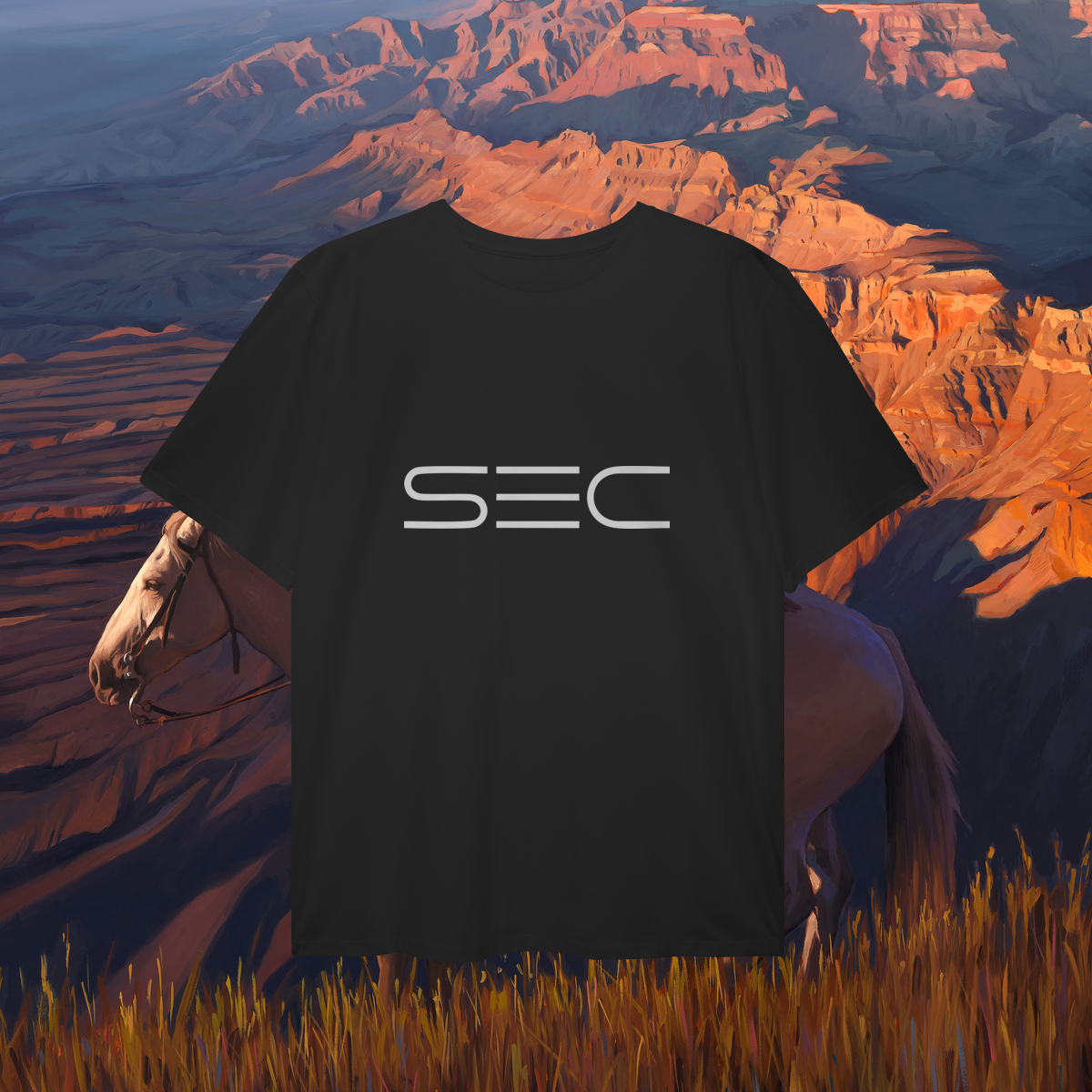 In the middle run a river - T-Shirt Plus Size