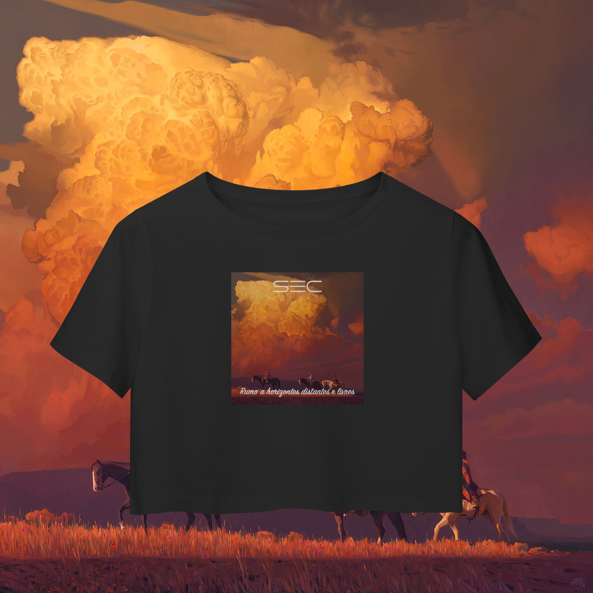 Journey to blue waters - Camisa Cropped