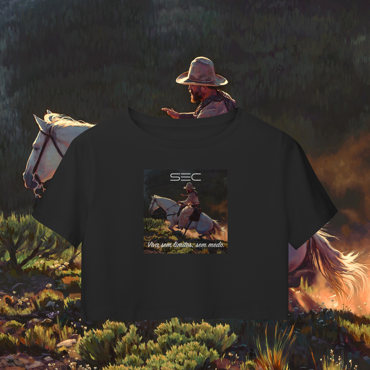 Living on the edge - Camisa Cropped