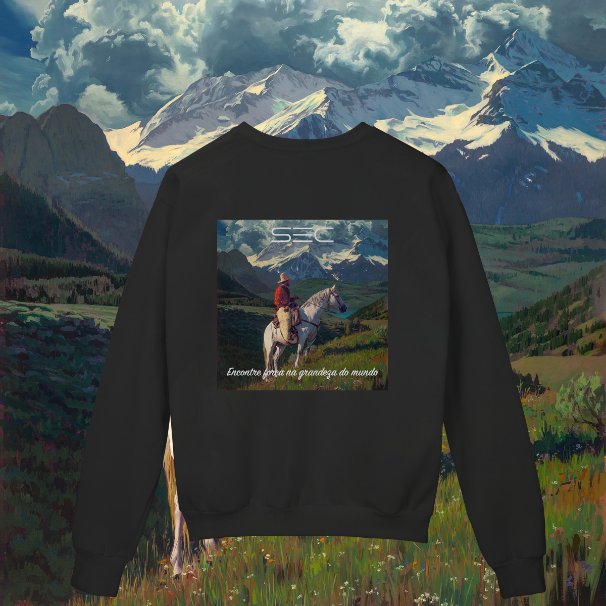 Living with Mountains - Moletom Prime Fechado