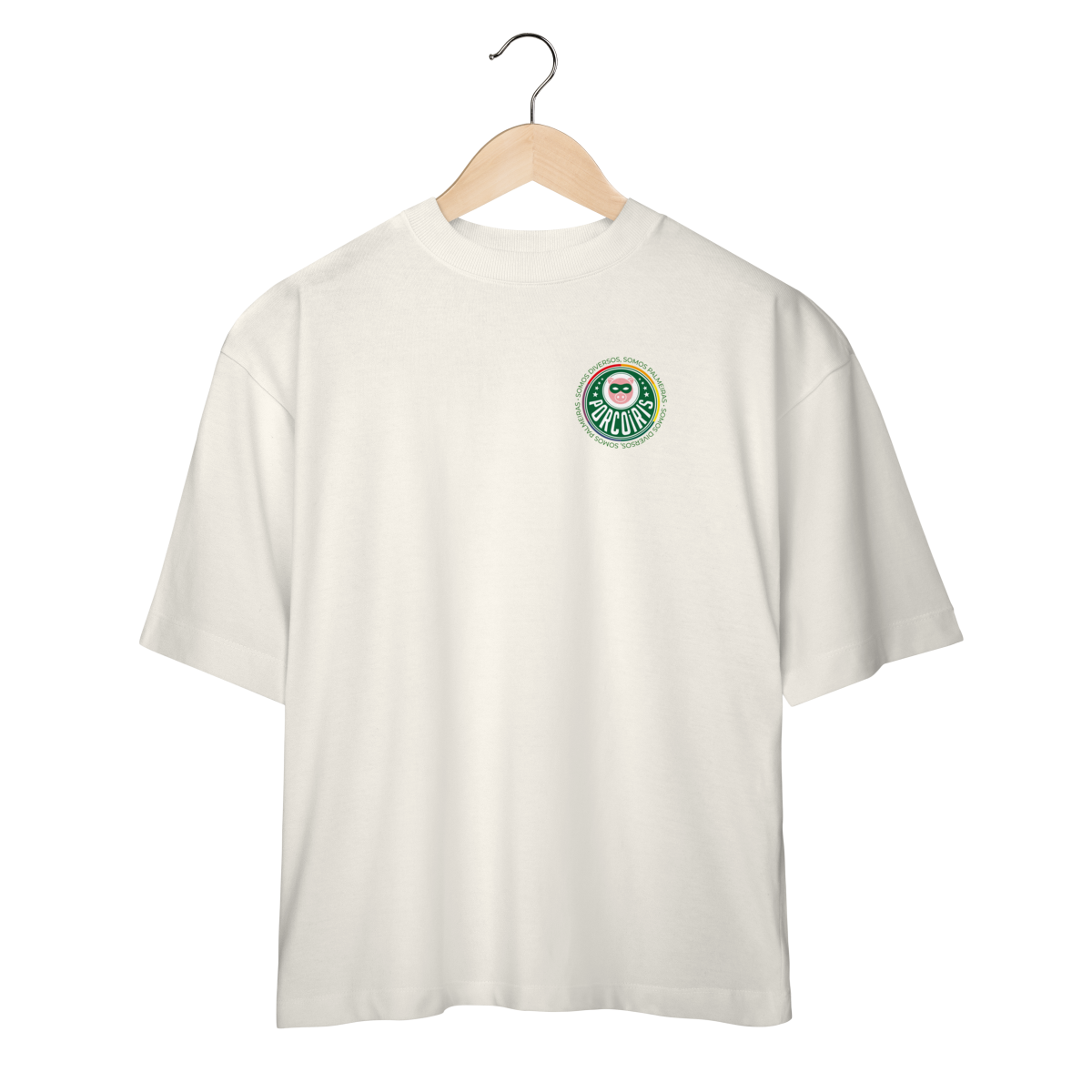 Camiseta Oversized - Somos Diversos (estampa frente e verso)