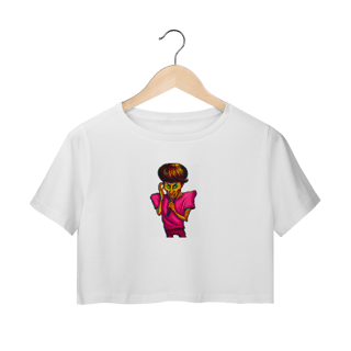 Camisa Estampada Cropped– Caricatura Exclusiva | VOU DESENHAR VOCÊ