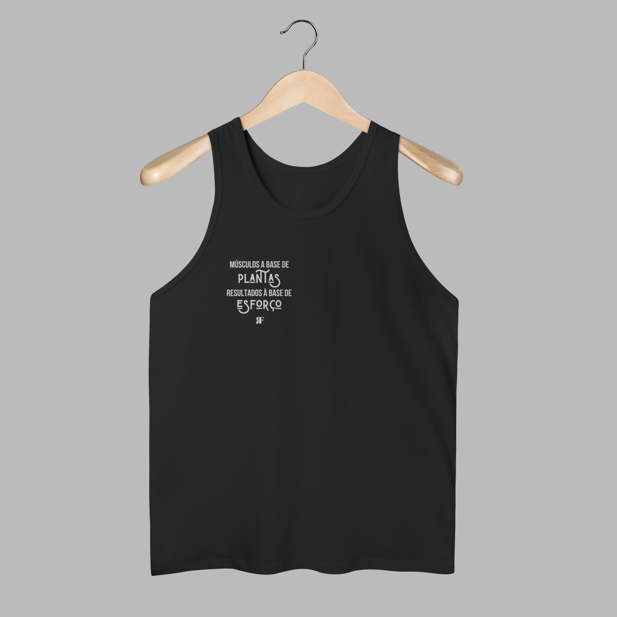 Regata Masculina Músculos à Base de Plantas