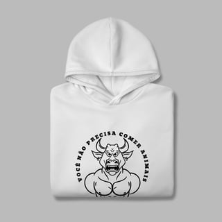 Moletom Canguru Vegan Bull
