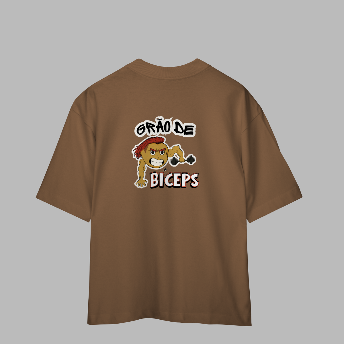 Camiseta Oversized frente e verso - Grão de Bíceps