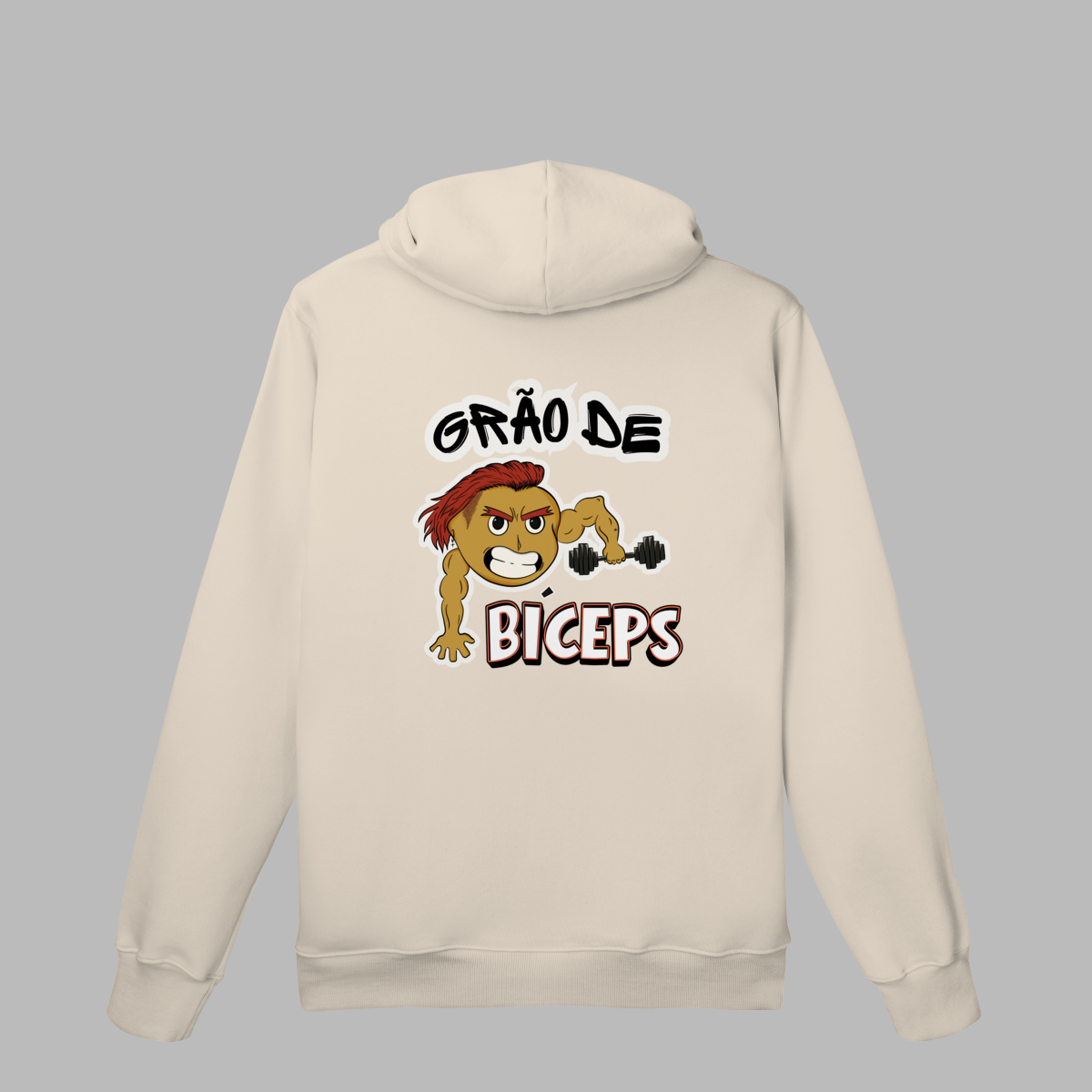 Moletom Canguru frente e verso - Grão de Bíceps
