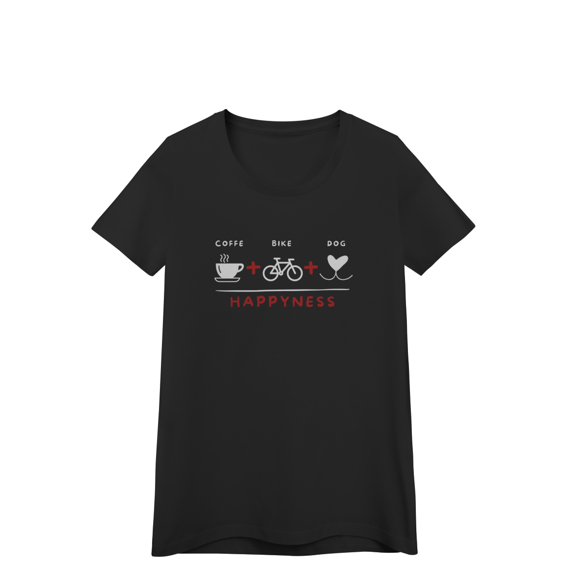 Baby Long Quality - Coffee + Bike + Dog = Hapyness