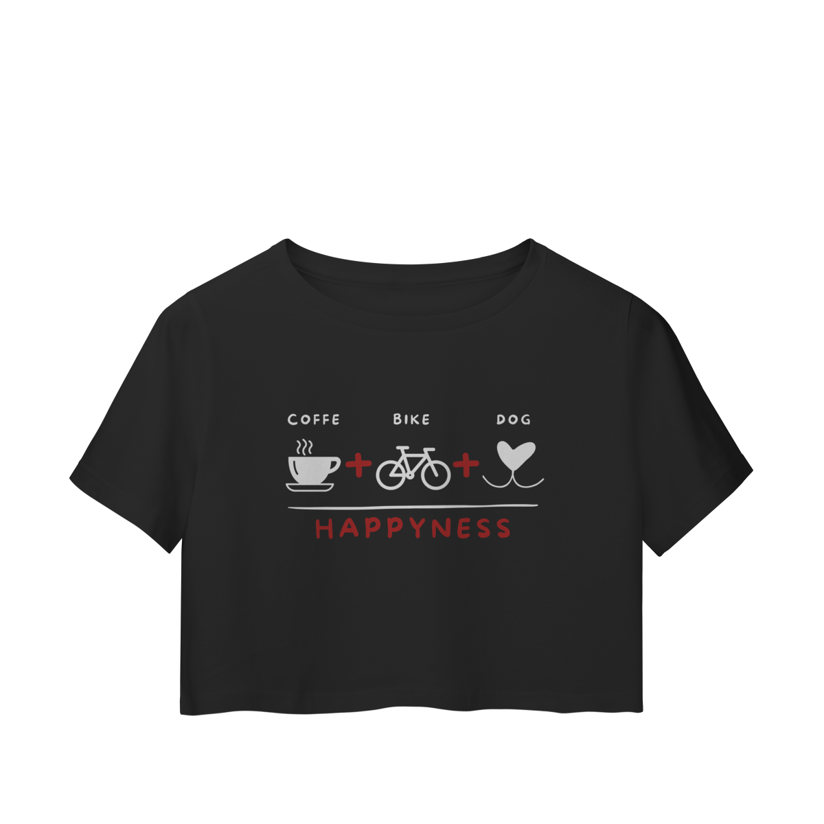 Cropped - Coffee + Bike + Dog = Hapyness