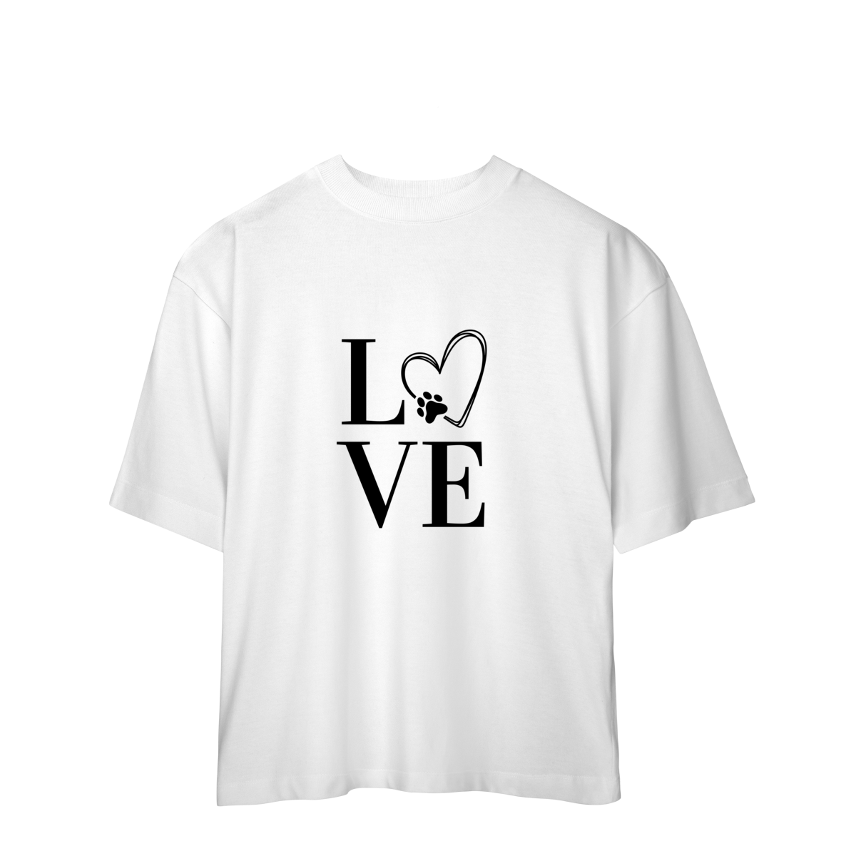 Camiseta Oversized- LOVE Dog
