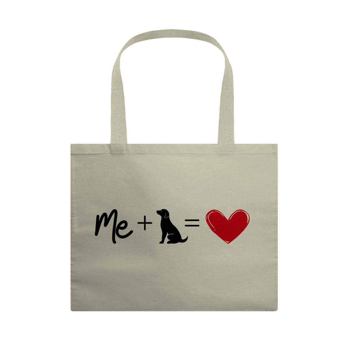 Ecobag G - Me + Dog = Love