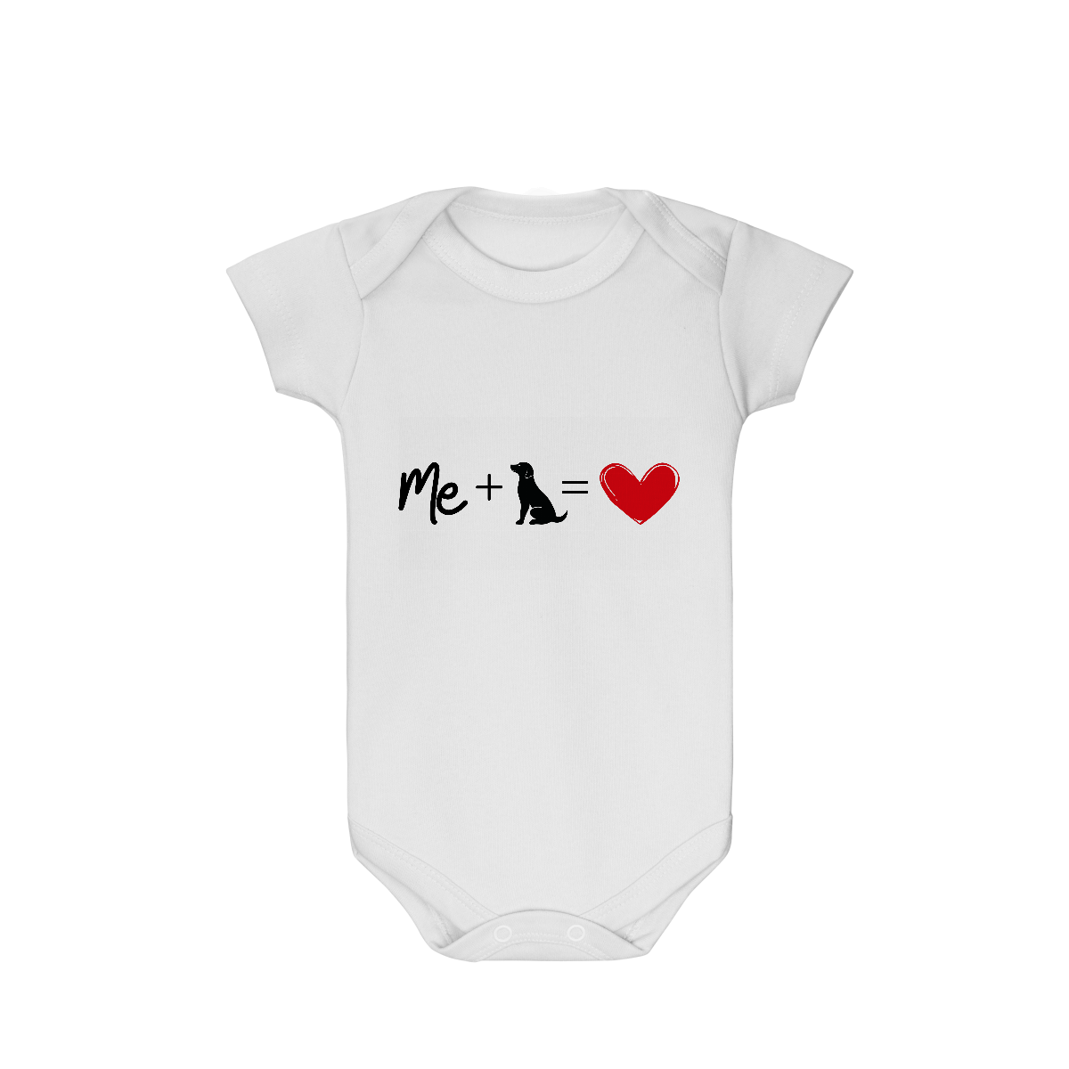 Nome do produto: Body Infantil - Me+Dog=Love