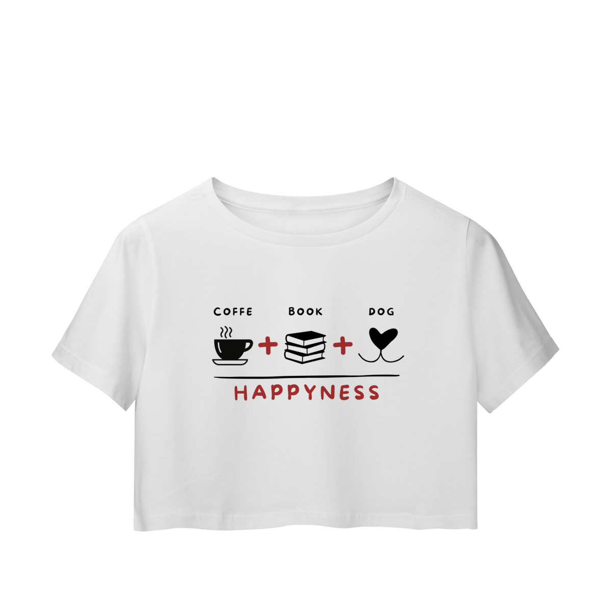 Cropped - Coffee + Book + Dog = Happyness