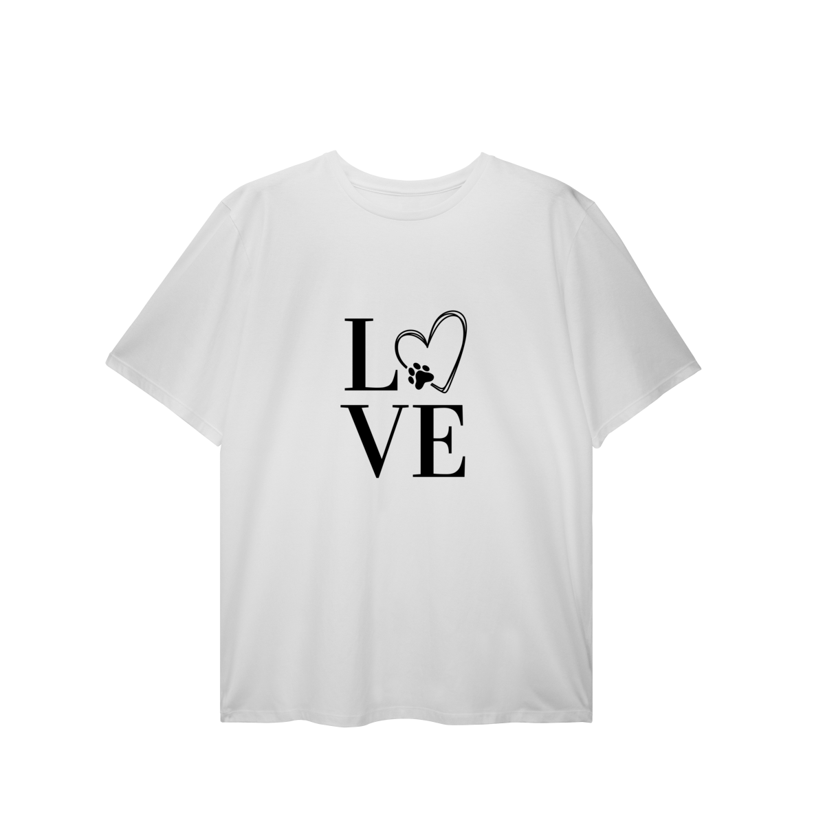 T-Shirt Plus Size- LOVE Dog