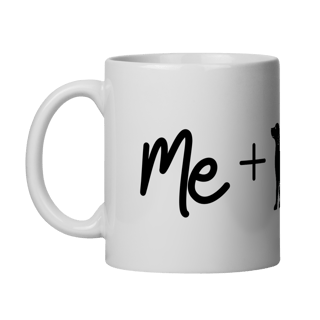 Caneca - Me + Dog = Love
