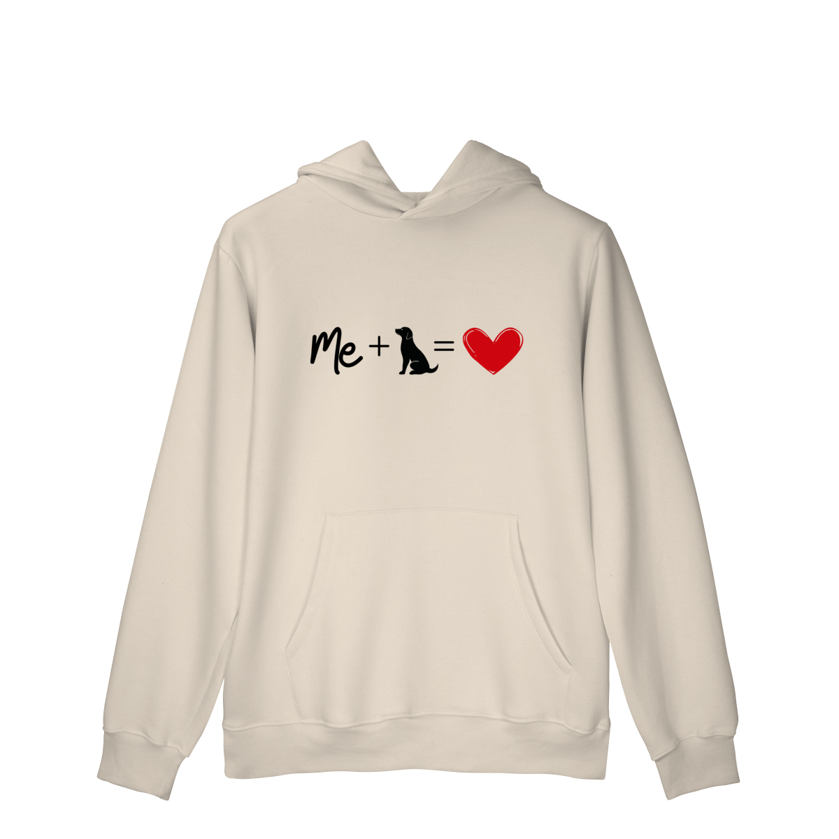 Moletom Prime Canguru - Me + Dog = Love