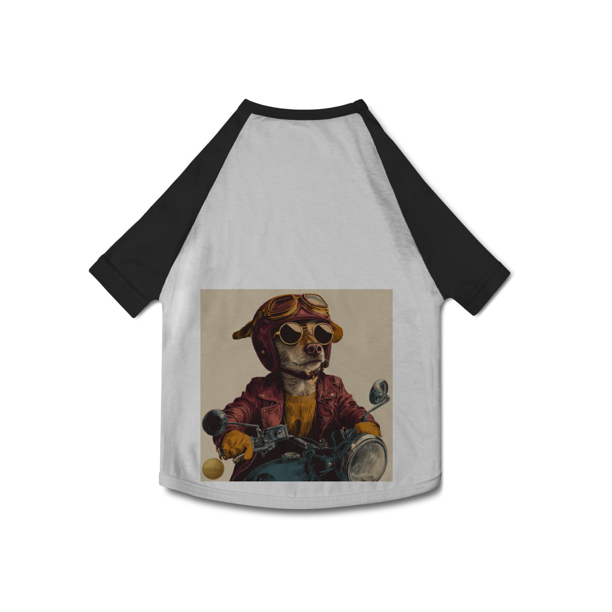 Camiseta Pet Dog Motociclista