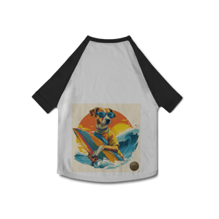 Camiseta Pet Dog Surfista