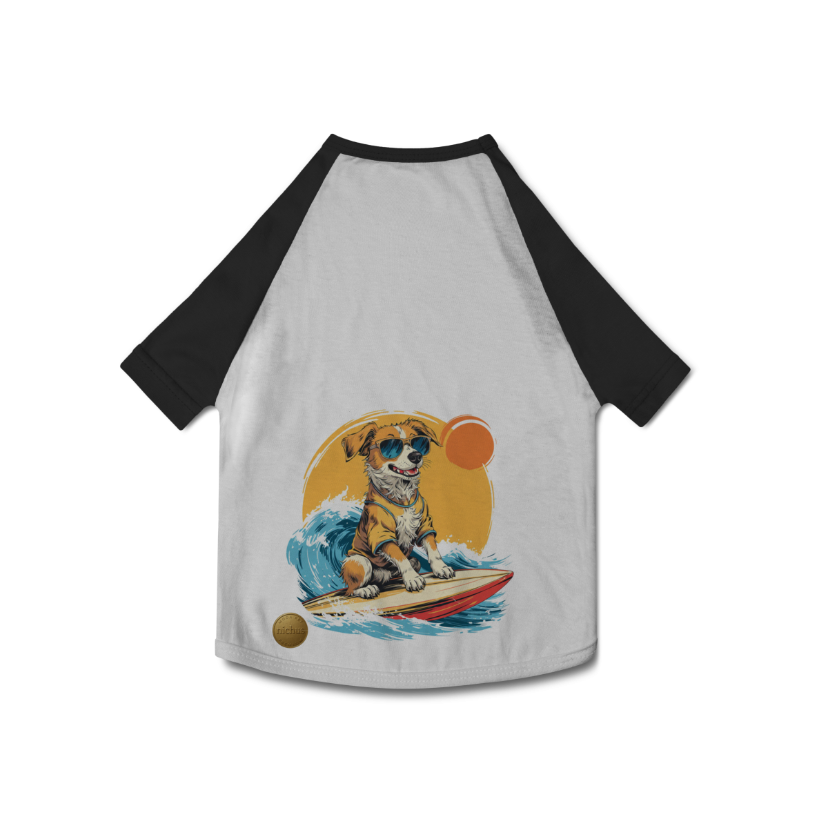 Camiseta Pet Dog Surfista
